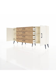 Arges Konsol 2 Raflı 4 Çekmeceli 2 Kapaklı 176x30x83 - S148M001V06A