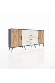 Arges Konsol 2 Raflı 4 Çekmeceli 2 Kapaklı 176x30x83 - S148M001V10A