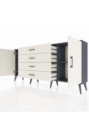 Arges Konsol 2 Raflı 4 Çekmeceli 2 Kapaklı 176x30x83 - S148M001V13A