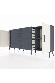 Arges Konsol 2 Raflı 4 Çekmeceli 2 Kapaklı 176x30x83 - S148M001V14A