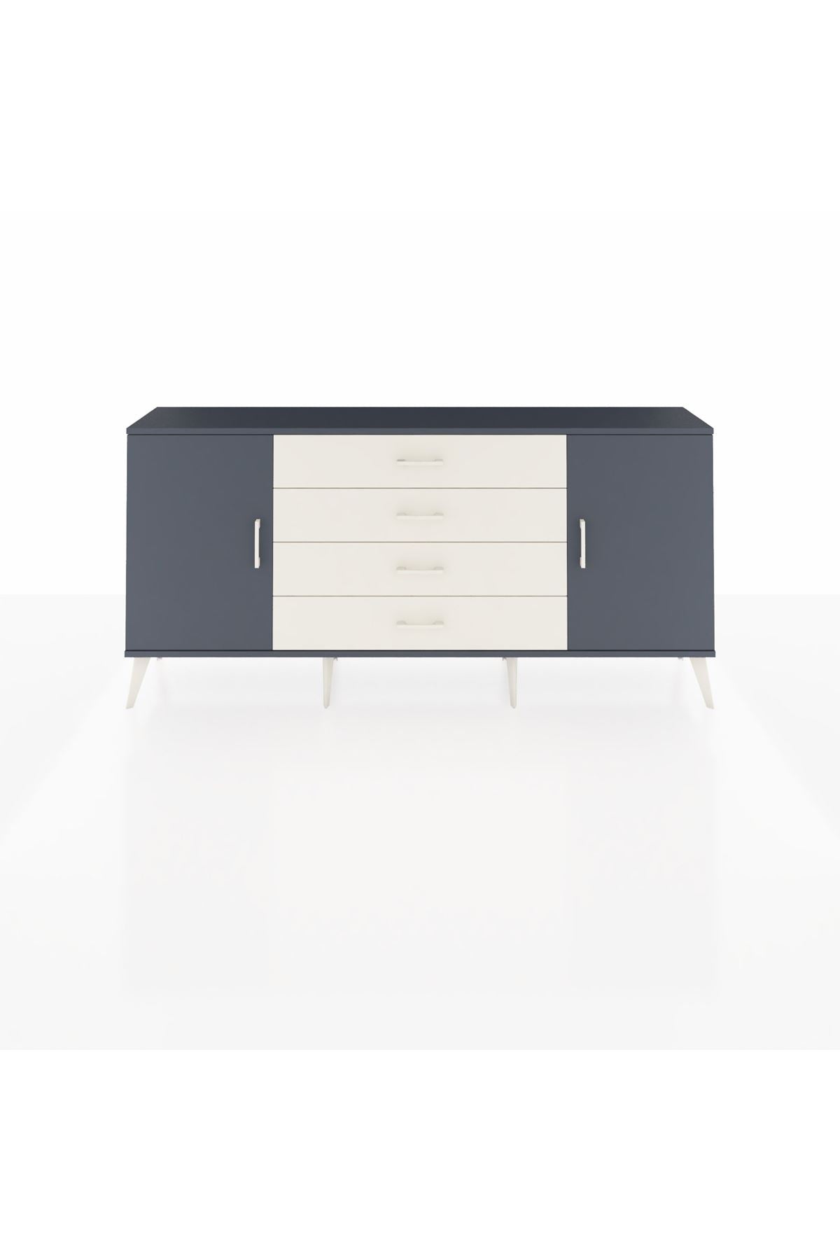 Arges Konsol 2 Raflı 4 Çekmeceli 2 Kapaklı 176x30x83 - S148M001V16A