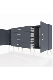 Arges Konsol 2 Raflı 4 Çekmeceli 2 Kapaklı 176x30x83 - S148M001V17A