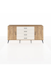 Arges Konsol 2 Raflı 4 Çekmeceli 2 Kapaklı 176x30x83 - S148M001V19A