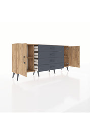 Arges Konsol 2 Raflı 4 Çekmeceli 2 Kapaklı 176x30x83 - S148M001V20A