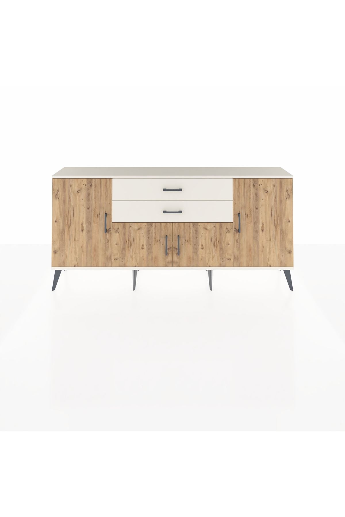 Arges Konsol 3 Raflı 2 Çekmeceli 4 Kapaklı 176x30x83 - S148M002V01A