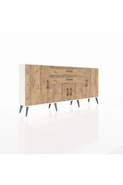 Arges Konsol 3 Raflı 2 Çekmeceli 4 Kapaklı 176x30x83 - S148M002V03A