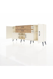 Arges Konsol 3 Raflı 2 Çekmeceli 4 Kapaklı 176x30x83 - S148M002V06A