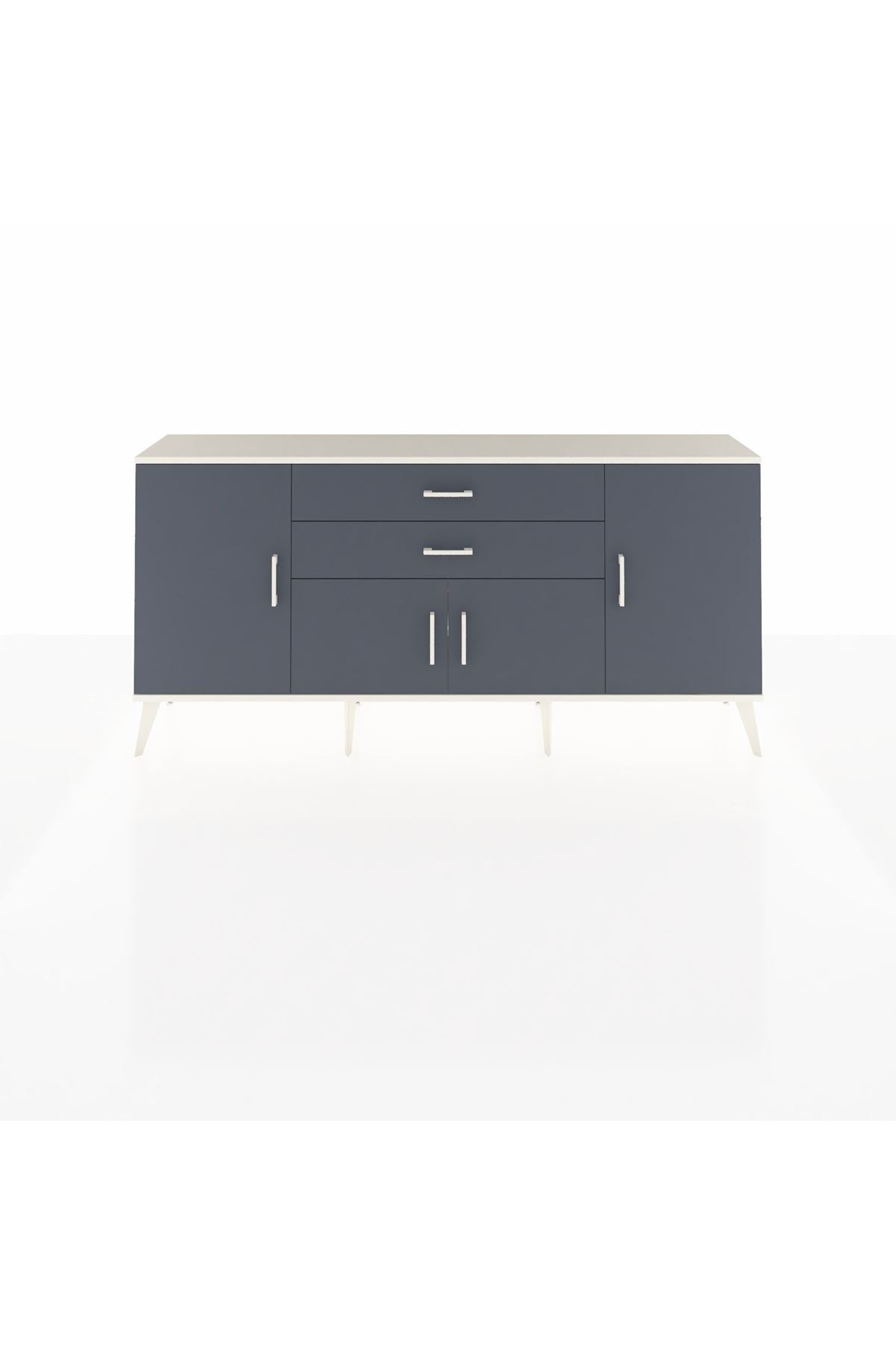 Arges Konsol 3 Raflı 2 Çekmeceli 4 Kapaklı 176x30x83 - S148M002V08A
