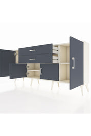 Arges Konsol 3 Raflı 2 Çekmeceli 4 Kapaklı 176x30x83 - S148M002V08A