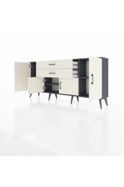 Arges Konsol 3 Raflı 2 Çekmeceli 4 Kapaklı 176x30x83 - S148M002V13A