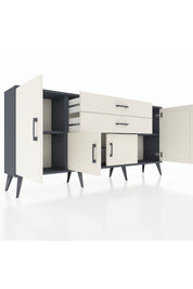 Arges Konsol 3 Raflı 2 Çekmeceli 4 Kapaklı 176x30x83 - S148M002V13A