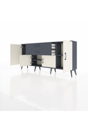 Arges Konsol 3 Raflı 2 Çekmeceli 4 Kapaklı 176x30x83 - S148M002V14A