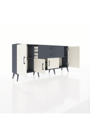 Arges Konsol 3 Raflı 2 Çekmeceli 4 Kapaklı 176x30x83 - S148M002V14A