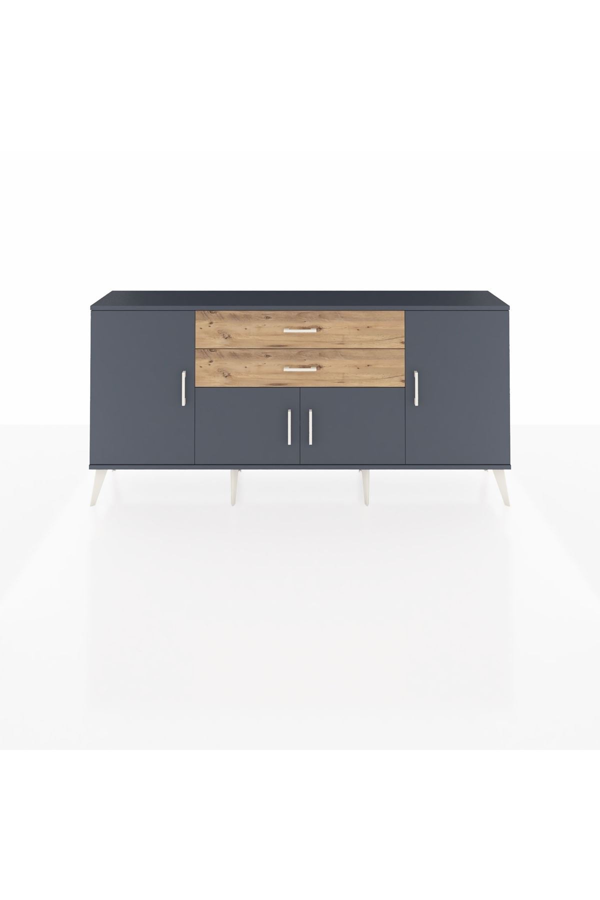 Arges Konsol 3 Raflı 2 Çekmeceli 4 Kapaklı 176x30x83 - S148M002V18A