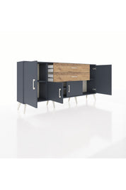 Arges Konsol 3 Raflı 2 Çekmeceli 4 Kapaklı 176x30x83 - S148M002V18A