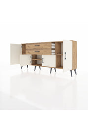 Arges Konsol 3 Raflı 2 Çekmeceli 4 Kapaklı 176x30x83 - S148M002V24A