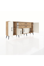 Arges Konsol 3 Raflı 2 Çekmeceli 4 Kapaklı 176x30x83 - S148M002V24A