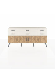 Arges Konsol 2 Raflı 6 Çekmeceli 4 Kapaklı 176x30x83 - S148M003V01A