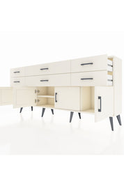 Arges Konsol 2 Raflı 6 Çekmeceli 4 Kapaklı 176x30x83 - S148M003V04A