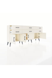 Arges Konsol 2 Raflı 6 Çekmeceli 4 Kapaklı 176x30x83 - S148M003V04A