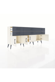 Arges Konsol 2 Raflı 6 Çekmeceli 4 Kapaklı 176x30x83 - S148M003V05A