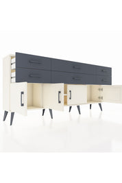 Arges Konsol 2 Raflı 6 Çekmeceli 4 Kapaklı 176x30x83 - S148M003V05A