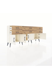 Arges Konsol 2 Raflı 6 Çekmeceli 4 Kapaklı 176x30x83 - S148M003V06A