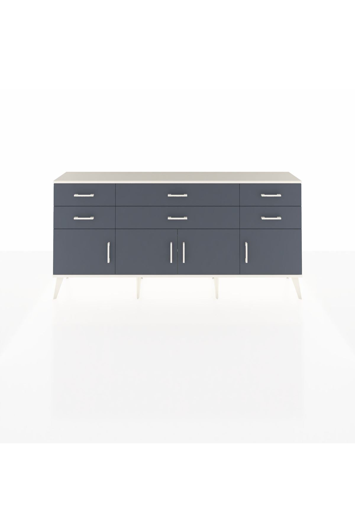 Arges Konsol 2 Raflı 6 Çekmeceli 4 Kapaklı 176x30x83 - S148M003V08A