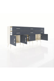 Arges Konsol 2 Raflı 6 Çekmeceli 4 Kapaklı 176x30x83 - S148M003V08A