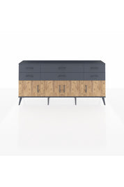 Arges Konsol 2 Raflı 6 Çekmeceli 4 Kapaklı 176x30x83 - S148M003V11A