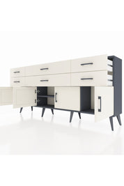 Arges Konsol 2 Raflı 6 Çekmeceli 4 Kapaklı 176x30x83 - S148M003V13A