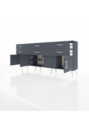 Arges Konsol 2 Raflı 6 Çekmeceli 4 Kapaklı 176x30x83 - S148M003V17A