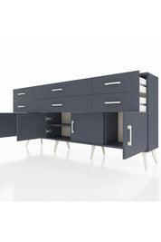 Arges Konsol 2 Raflı 6 Çekmeceli 4 Kapaklı 176x30x83 - S148M003V17A