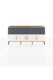 Arges Konsol 2 Raflı 6 Çekmeceli 4 Kapaklı 176x30x83 - S148M003V23A