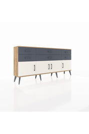 Arges Konsol 2 Raflı 6 Çekmeceli 4 Kapaklı 176x30x83 - S148M003V23A