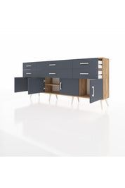 Arges Konsol 2 Raflı 6 Çekmeceli 4 Kapaklı 176x30x83 - S148M003V26A