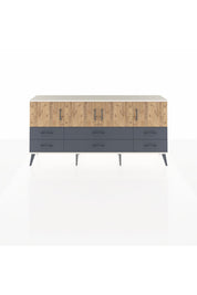 Arges Konsol 3 Raflı 6 Çekmeceli 4 Kapaklı 176x30x83 - S148M004V02A