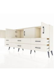 Arges Konsol 3 Raflı 6 Çekmeceli 4 Kapaklı 176x30x83 - S148M004V04A