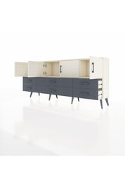 Arges Konsol 3 Raflı 6 Çekmeceli 4 Kapaklı 176x30x83 - S148M004V05A