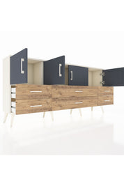 Arges Konsol 3 Raflı 6 Çekmeceli 4 Kapaklı 176x30x83 - S148M004V09A