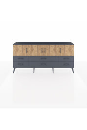 Arges Konsol 3 Raflı 6 Çekmeceli 4 Kapaklı 176x30x83 - S148M004V11A