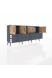 Arges Konsol 3 Raflı 6 Çekmeceli 4 Kapaklı 176x30x83 - S148M004V11A