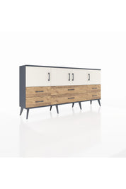 Arges Konsol 3 Raflı 6 Çekmeceli 4 Kapaklı 176x30x83 - S148M004V15A