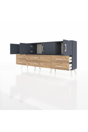 Arges Konsol 3 Raflı 6 Çekmeceli 4 Kapaklı 176x30x83 - S148M004V18A