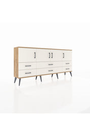Arges Konsol 3 Raflı 6 Çekmeceli 4 Kapaklı 176x30x83 - S148M004V22A