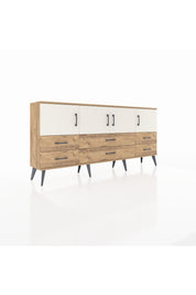 Arges Konsol 3 Raflı 6 Çekmeceli 4 Kapaklı 176x30x83 - S148M004V24A