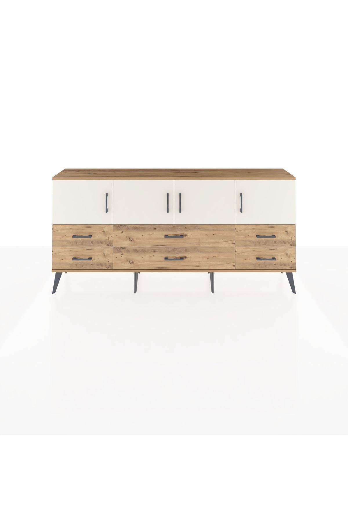 Arges Konsol 3 Raflı 6 Çekmeceli 4 Kapaklı 176x30x83 - S148M004V24A