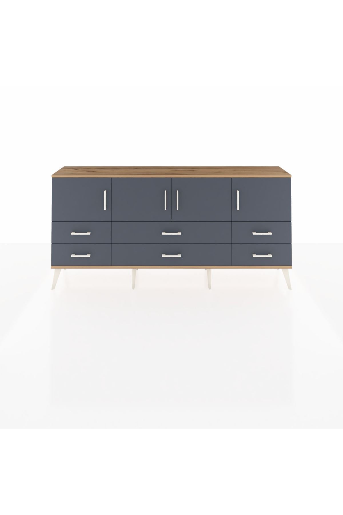 Arges Konsol 3 Raflı 6 Çekmeceli 4 Kapaklı 176x30x83 - S148M004V26A