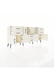 Arges Konsol Tek Raflı 6 Çekmeceli 4 Kapaklı 176x30x83 - S148M005V04A