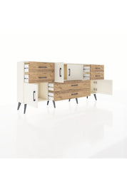 Arges Konsol Tek Raflı 6 Çekmeceli 4 Kapaklı 176x30x83 - S148M005V06A